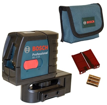 Bosch Kreuzlinienlaser GLL2-15 mit Multifunktionshalterung in Tasche, 601063701 - 1
