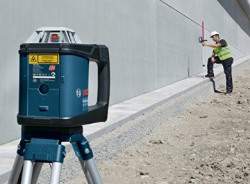 Bosch Professional GRL 500 HV und LR 50, Durchmesser 500 m, Arbeitsbereich mit Empfänger, Halterung, Schutztasche, Schnelllader, Transportkoffer, 0601061B00 - 2