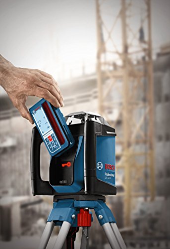 Bosch Professional GRL 500 HV und LR 50, Durchmesser 500 m, Arbeitsbereich mit Empfänger, Halterung, Schutztasche, Schnelllader, Transportkoffer, 0601061B00 - 3